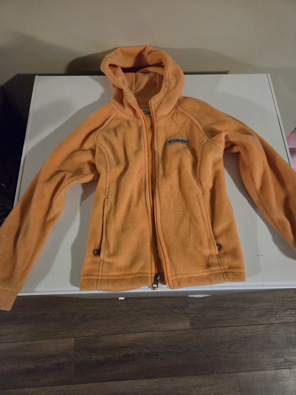 Columbia Kids' Orange Hooded Fleece Jacket